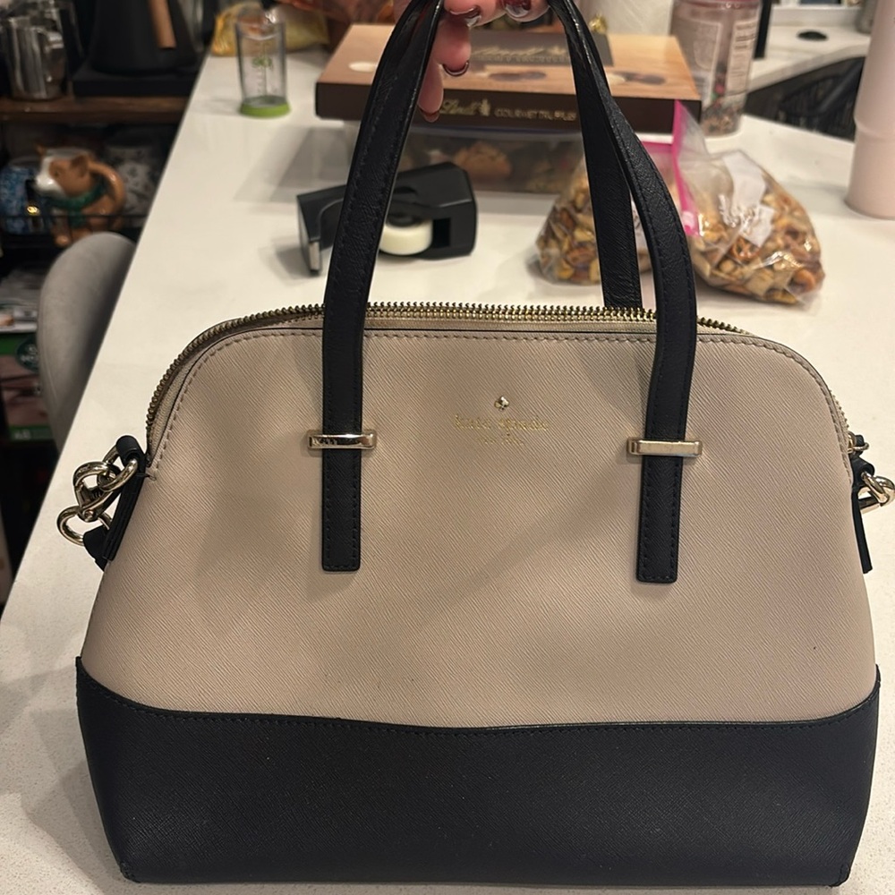Navy and Tan kate spade Convertible Crossbody